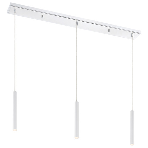 Z-Lite Forest Chrome LED Multi-Light Pendant by Z-Lite 917MP12-WH-LED-3LCH