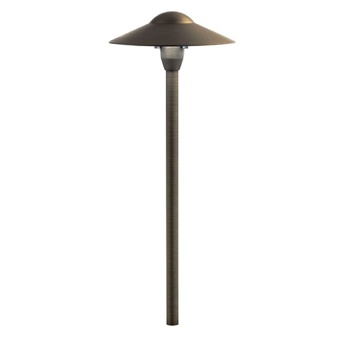 12V 8-Inch Dome Path Light in Centennial Brass by Kichler Lighting
