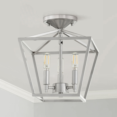 Gabriel Gold Leaf Semi-Flush Mount by Quorum Lighting