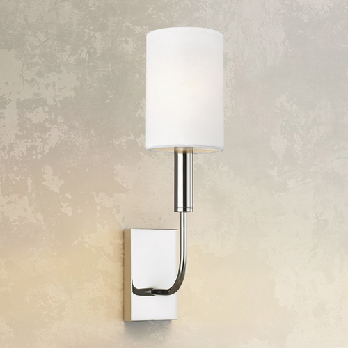 Visual Comfort Studio Collection ED Ellen-DeGeneres 14.13-Inch Tall Brianna Polished Nickel Sconce by Visual Comfort Studio EW1001PN