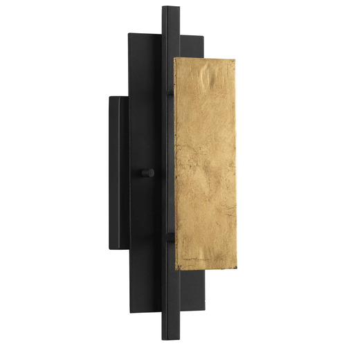 Progress Lighting Progress Lighting Lowery Textured Black & Distressed Gold Sconce P710100-031