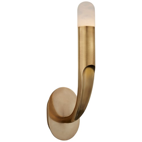 Visual Comfort Signature Collection Kelly Wearstler Verso Sconce in Antique Brass by Visual Comfort Signature KW2745ABALB