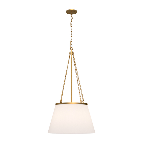 Alora Lighting Speakeasy Aged Gold Pendant Light with Empire Shade