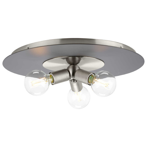 Progress Lighting Progress Lighting Trimble Brushed Nickel & Graphite Flushmount Light P350248-009