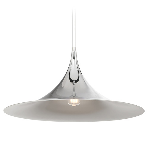 Savoy House Savoy House Lighting Bowdin Polished Chrome Pendant Light with Coolie Shade 7-7639-1-11
