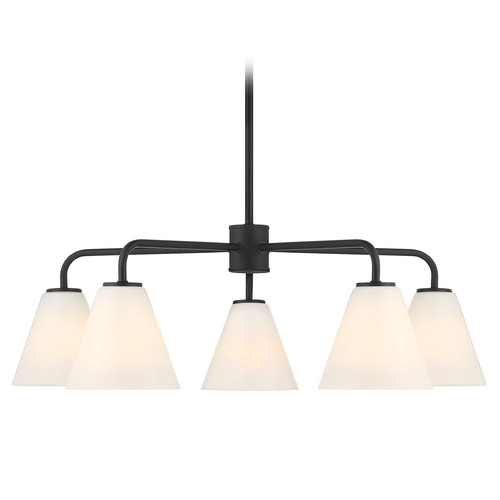Savoy House Lighting Blair Matte Black Chandelier