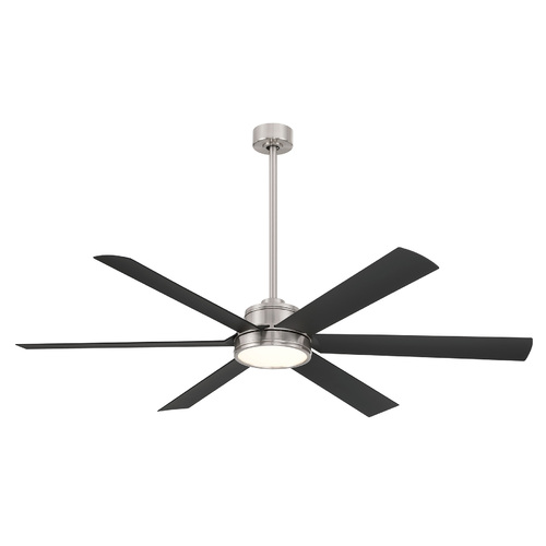 Cairo 65-Inch Smart LED Outdoor Fan in Nickel & Coal by Minka Aire