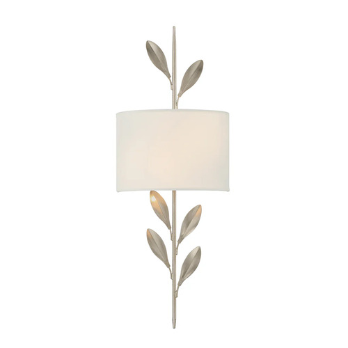 Broche 2-Light Wall Sconce in Antique Silver by Crystorama Lighting