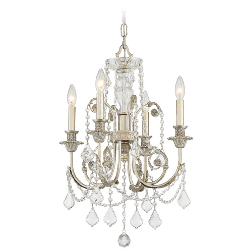 Crystorama Lighting Regis Olde Silver Crystal Chandelier