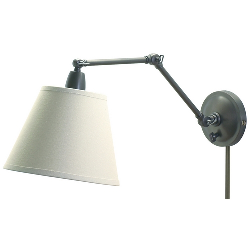 Library Adjustable Swing Wall Lamp in Oil Rubbed Bronze by House of Troy Lighting