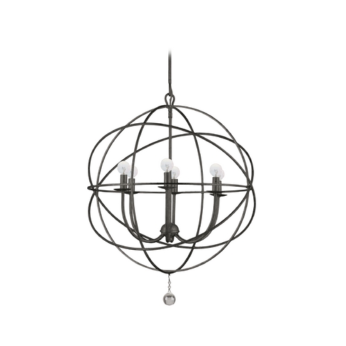 Crystorama Lighting Modern Pendant Light in English Bronze Finish 9226-EB