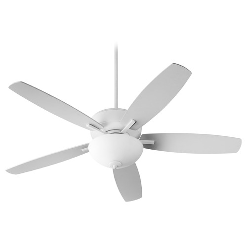 Quorum Lighting Breeze 52-Inch Fan in Studio White Finish with White Blades by Quorum Lighting 70525-8