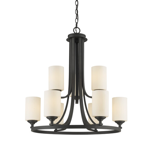 Z-Lite Bordeaux Bronze Chandelier by Z-Lite 435-9BRZ