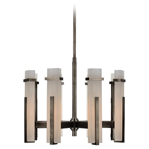 Visual Comfort Signature Collection Ian K. Fowler Malik Medium Chandelier in Bronze by Visual Comfort Signature S5911BZALB