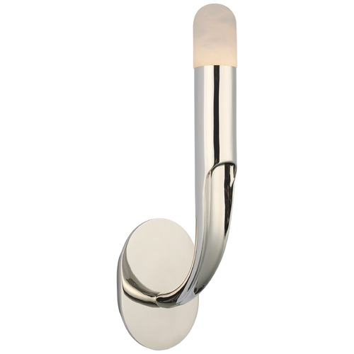 Visual Comfort Signature Collection Kelly Wearstler Verso Sconce in Polished Nickel by Visual Comfort Signature KW2745PNALB