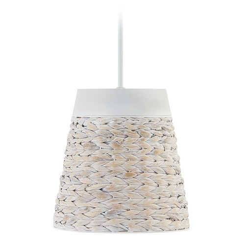 Tallulah 12-Inch Hyacinth Pendant in Chalk Wash by Capital Lighting