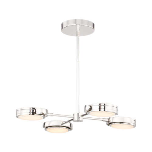 Alora Lighting Alan Pepin Blanco Polished Nickel LED Chandelier