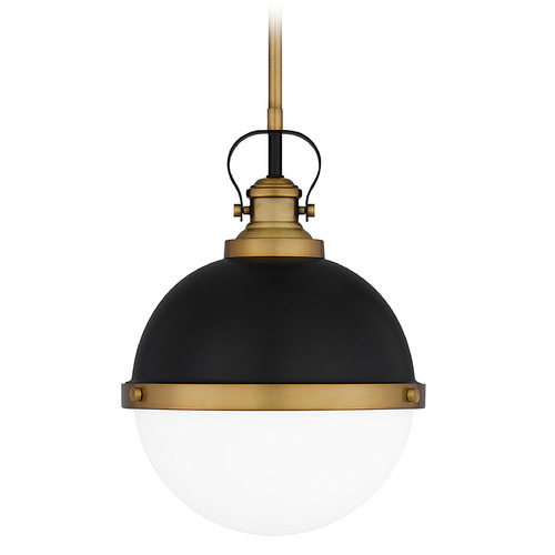 Quoizel Lighting Sullivan 11.25-Inch Pendant in Matte Black by Quoizel Lighting QPP5352MBK