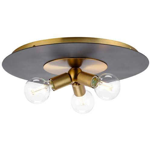 Progress Lighting Trimble Brushed Bronze & Matte Black Flushmount Light