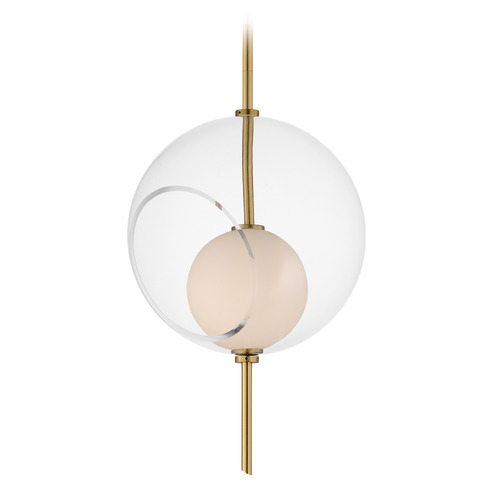 Martini Natural Aged Brass LED Pendant by ET2 Lighting