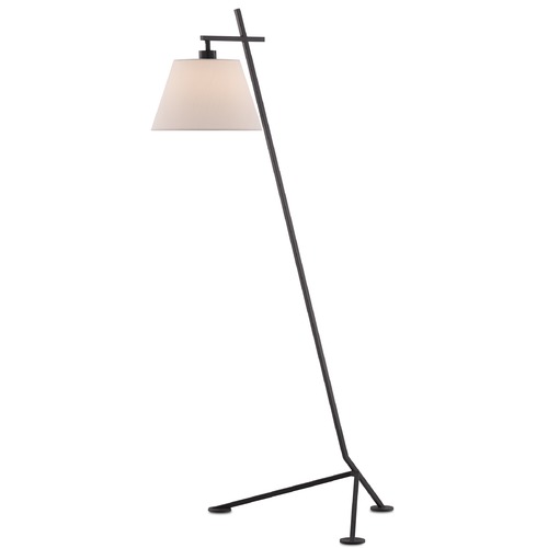 Currey and Company Lighting Kiowa Floor Lamp in Satin Black by Currey & Company 8000-0066