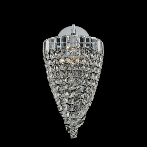 Mira Wall Sconce in Polished Chrome by Allegri Crystal