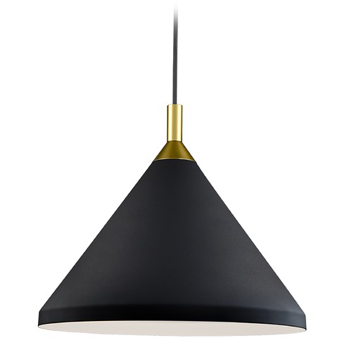 Kuzco Lighting Dorothy Black & Gold Pendant by Kuzco Lighting 492814-BK/GD