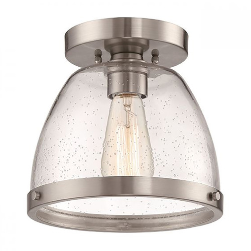 Craftmade Lighting Lodie Brushed Polished Nickel Flush Mount by Craftmade Lighting X1408-BNK