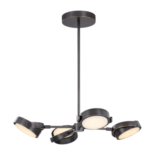 Alora Lighting Alan Pepin Blanco Urban Bronze LED Chandelier