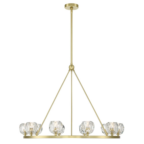 Aragon 10-Light Chandelier in Soft Brass by Crystorama Lighting
