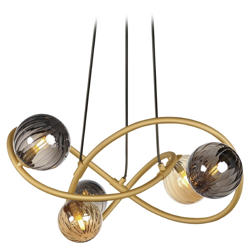 ET2 Lighting Planetary Gold LED Chandelier by ET2 Lighting E24185-148GLD