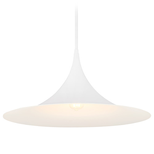Savoy House Savoy House Lighting Bowdin Bisque White Pendant Light with Coolie Shade 7-7639-1-83