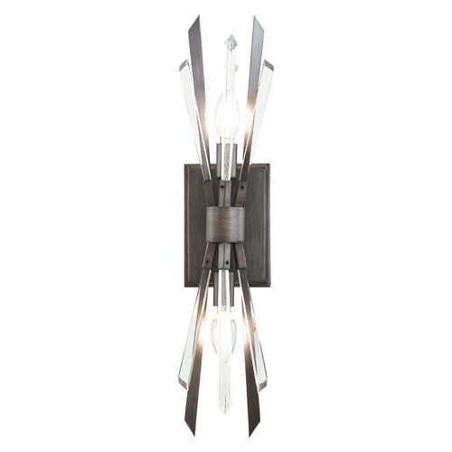Elsa 2-Light Wall Sconce in Midnight Graphite by Metropolitan Lighting