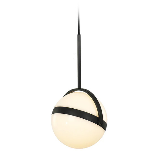 Alora Lighting Globo Matte Black LED Mini-Pendant Light with Globe Shade