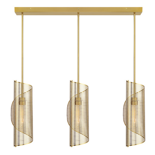 Savoy House Lighting Hillbourne Warm Brass Multi-Light Pendant