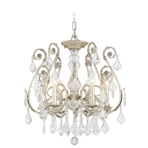 Crystorama Lighting Regis Olde Silver Crystal Chandelier
