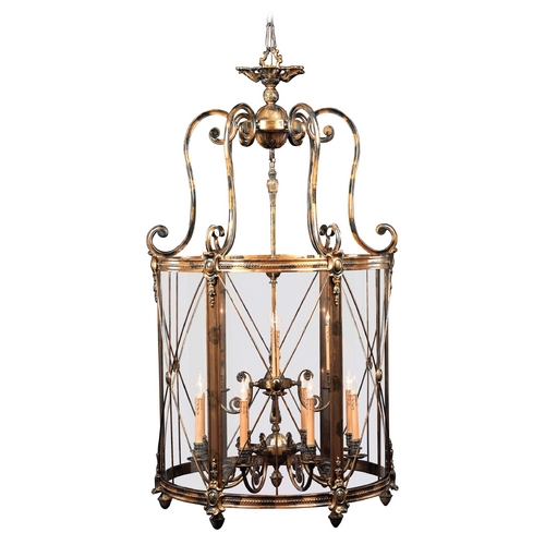 Pendant with Clear Glass in Oxide Bronze by Metropolitan Lighting