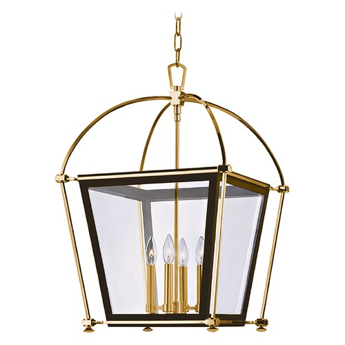 Hollis Pendant in Aged Brass by Hudson Valley Lighting