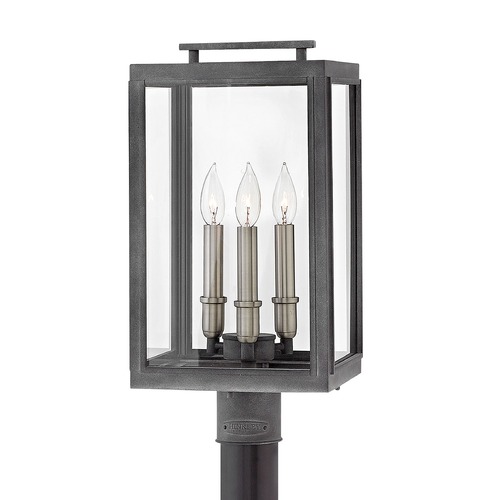 Sutcliffe 20-Inch LED Post Light in Aged Zinc by Hinkley Lighting