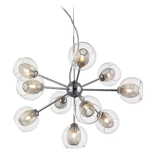 Auge Chrome Chandelier by Z-Lite