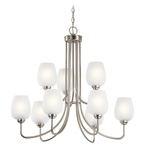 Kichler Lighting Valserrano 9-Light Brushed Nickel Chandelier by Kichler Lighting 44378NI