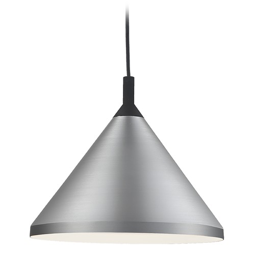 Dorothy Brushed Nickel & Black Pendant by Kuzco Lighting