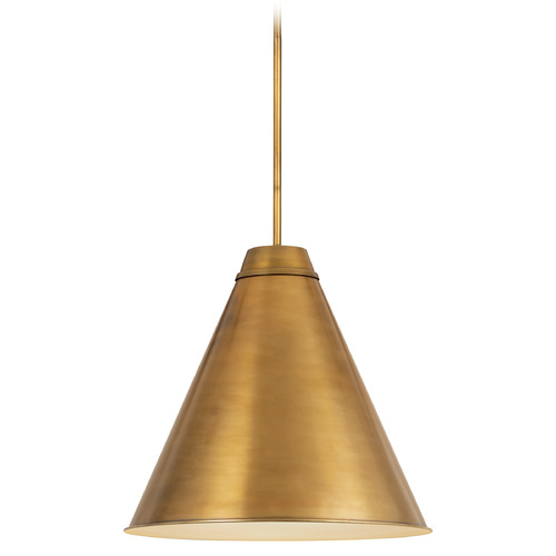Eaton Rubbed Brass Pendant by Z-Lite
