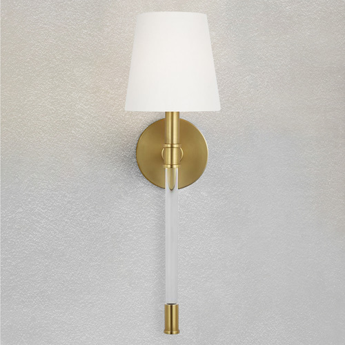 Chapman & Meyers Hanover Burnished Brass Sconce by Visual Comfort Studio