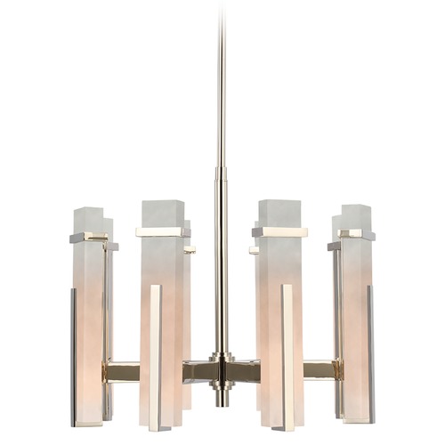 Visual Comfort Signature Collection Ian K. Fowler Malik Medium Chandelier in Nickel by Visual Comfort Signature S5911PNALB