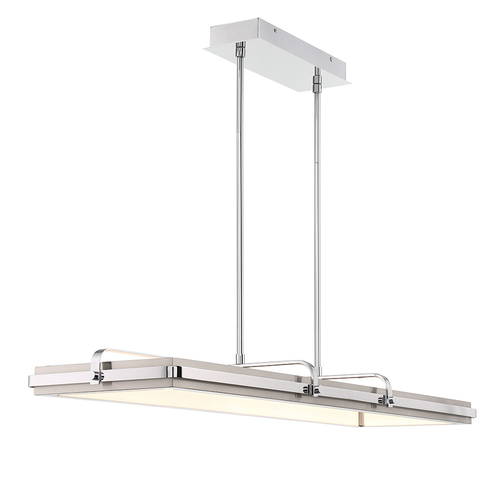 Annilo 48-Inch LED Linear Pendant in Chrome by Eurofase Lighting