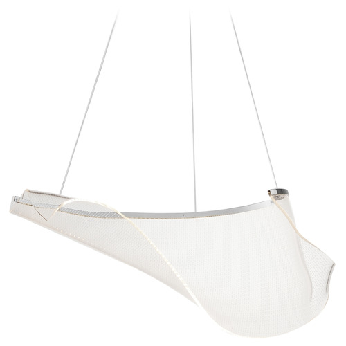 Rinkle Polished Chrome LED Pendant by ET2 Lighting