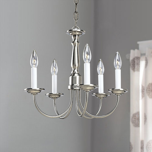 Progress Lighting 17.50-Inch Chandelier in Brushed Nickel by Progress Lighting P4009-09