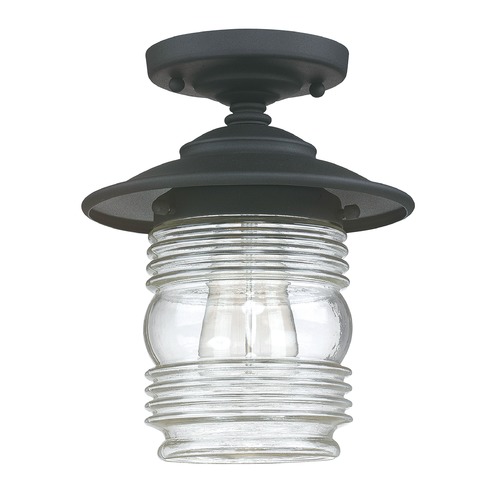Creekside Outdoor Ceiling Light in Black by Capital Lighting