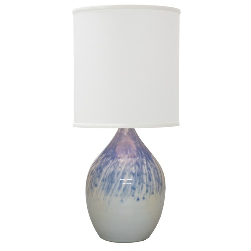 House of Troy Lighting Scatchard Stoneware Decorated Gray Table Lamp by House of Troy Lighting GS201-DG